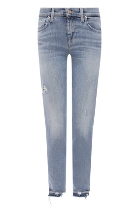 Женские джинсы 7 FOR ALL MANKIND голубого цвета по цене 24100 руб., арт. JSVU1200SD | Фото 1 Женские джинсы 7 FOR ALL MANKIND голубого цвета, арт. JSVU1200SD | Фото 1
