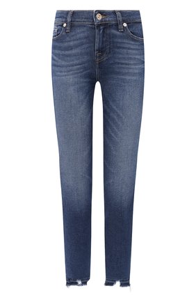 Женские джинсы 7 FOR ALL MANKIND синего цвета по цене 24100 руб., арт. JSVU1200LD | Фото 1 Женские джинсы 7 FOR ALL MANKIND синего цвета, арт. JSVU1200LD | Фото 1