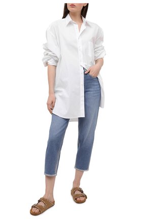 Женские джинсы 7 FOR ALL MANKIND голубого цвета по цене 29550 руб., арт. JSA71200SK | Фото 2 Женские джинсы 7 FOR ALL MANKIND голубого цвета, арт. JSA71200SK | Фото 2