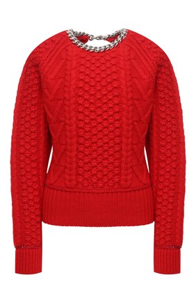 Женский шерстяной свитер BOTTEGA VENETA красного цвета по цене 190500 руб., арт. 651630/V0GP0 | Фото 1 Женский шерстяной свитер BOTTEGA VENETA красного цвета, арт. 651630/V0GP0 | Фото 1