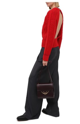 Женский шерстяной свитер BOTTEGA VENETA красного цвета по цене 190500 руб., арт. 651630/V0GP0 | Фото 2 Женский шерстяной свитер BOTTEGA VENETA красного цвета, арт. 651630/V0GP0 | Фото 2