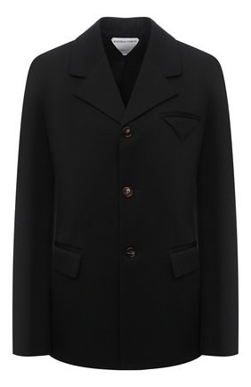 Женский шерстяной жакет BOTTEGA VENETA черного цвета по цене 196000 руб., арт. 651573/VKIS0 | Фото 1 Женский шерстяной жакет BOTTEGA VENETA черного цвета, арт. 651573/VKIS0 | Фото 1