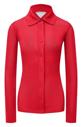 Женский кардиган BOTTEGA VENETA красного цвета по цене 105000 руб., арт. 648977/V0BN0 | Фото 1 Женский кардиган BOTTEGA VENETA красного цвета, арт. 648977/V0BN0 | Фото 1