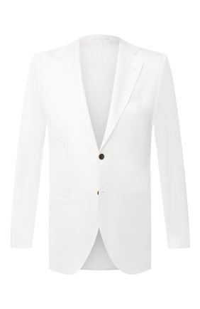 Мужской хлопковый пиджак KITON белого цвета по цене 393000 руб., арт. UG81H07609 | Фото 1 Мужской хлопковый пиджак KITON белого цвета, арт. UG81H07609 | Фото 1