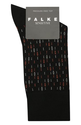 Мужские носки из шерсти и хлопка FALKE черного цвета, арт. 12461 | Фото 1 (Кросс-КТ: бельё; Материал внешний: Шерсть)