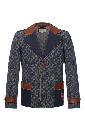Мужской джинсовый пиджак GUCCI синего цвета по цене 277400 руб., арт. 641341/XDBIP | Фото 1 Мужской джинсовый пиджак GUCCI синего цвета, арт. 641341/XDBIP | Фото 1