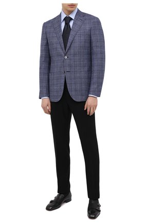Мужские кожаные лоферы SANTONI черного цвета по цене 57000 руб., арт. MCLI17570LA3SGTHN01 | Фото 2 Мужские кожаные лоферы SANTONI черного цвета, арт. MCLI17570LA3SGTHN01 | Фото 2 (Стили: Классический; Мужское Кросс-КТ: Лоферы-обувь; Материал внутренний: Натуральная кожа)