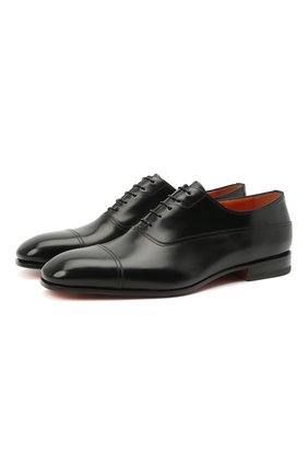 Мужские кожаные оксфорды SANTONI черного цвета по цене 62200 руб., арт. MCME17516SA3EHMLN01 | Фото 1 Мужские кожаные оксфорды SANTONI черного цвета, арт. MCME17516SA3EHMLN01 | Фото 1 (Материал внутренний: Натуральная кожа; Стили: Классический)