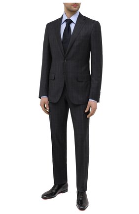Мужские кожаные оксфорды SANTONI черного цвета по цене 62200 руб., арт. MCME17516SA3EHMLN01 | Фото 2 Мужские кожаные оксфорды SANTONI черного цвета, арт. MCME17516SA3EHMLN01 | Фото 2 (Материал внутренний: Натуральная кожа; Стили: Классический)