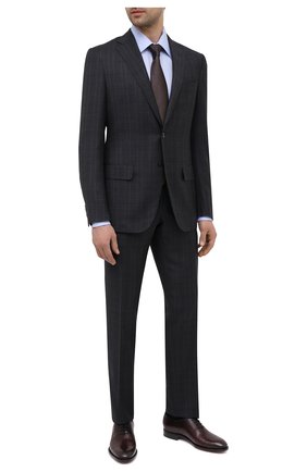 Мужские кожаные оксфорды KITON бордового цвета по цене 213500 руб., арт. USSREALN00101 | Фото 2 Мужские кожаные оксфорды KITON бордового цвета, арт. USSREALN00101 | Фото 2