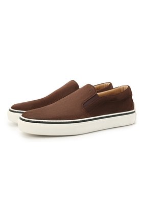 Мужские замшевые слипоны TOD’S темно-коричневого цвета по цене 36300 руб., арт. XXM03E0EB50RE0 | Фото 1 Мужские замшевые слипоны TOD’S темно-коричневого цвета, арт. XXM03E0EB50RE0 | Фото 1