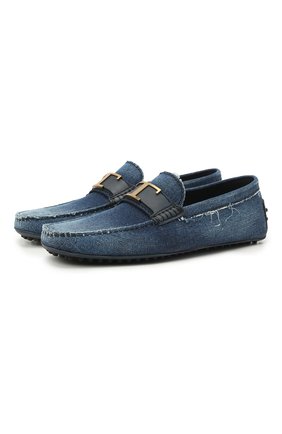 Мужские текстильные мокасины TOD’S синего цвета по цене 47500 руб., арт. XXM0GW0ED31PWX | Фото 1 Мужские текстильные мокасины TOD’S синего цвета, арт. XXM0GW0ED31PWX | Фото 1