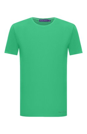 Мужская хлопковая футболка RALPH LAUREN зеленого цвета, арт. 790508153 | Фото 1 (Длина (для топов): Стандартные; Материал внешний: Хлопок; Принт: Без принта; Стили: Кэжуэл; Рукава: Короткие; Региональные ограничения белый список (Axapta Mercury): RU)