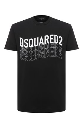 Мужская хлопковая футболка DSQUARED2 черного цвета по цене 20650 руб., арт. S74GD0829/S22427 | Фото 1 Мужская хлопковая футболка DSQUARED2 черного цвета, арт. S74GD0829/S22427 | Фото 1