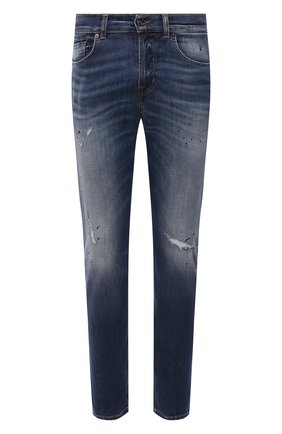 Мужские джинсы 7 FOR ALL MANKIND синего цвета по цене 27350 руб., арт. JSMXB500BS | Фото 1 Мужские джинсы 7 FOR ALL MANKIND синего цвета, арт. JSMXB500BS | Фото 1