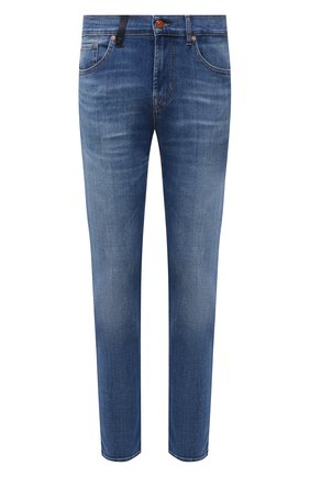 Мужские джинсы 7 FOR ALL MANKIND синего цвета по цене 29550 руб., арт. JSMXB48BLI | Фото 1 Мужские джинсы 7 FOR ALL MANKIND синего цвета, арт. JSMXB48BLI | Фото 1
