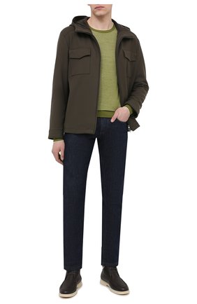 Мужская шерстяная куртка LORO PIANA хаки цвета по цене 390500 руб., арт. FAL6162 | Фото 2 Мужская шерстяная куртка LORO PIANA хаки цвета, арт. FAL6162 | Фото 2