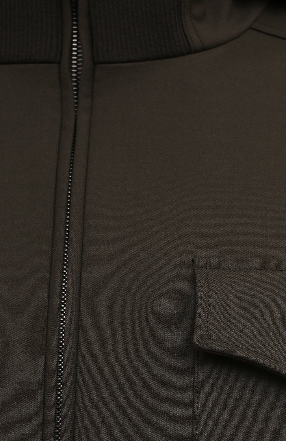 Мужская шерстяная куртка LORO PIANA хаки цвета, арт. FAL6162 | Фото 5 (Кросс-КТ: Куртка; Мужское Кросс-КТ: шерсть и кашемир; Материал внешний: Шерсть; Материал утеплителя: Шерсть; Рукава: Длинные; Региональные ограничения белый список (Axapta Mercury): RU; Длина (верхняя одежда): Короткие; Стили: Кэжуэл)