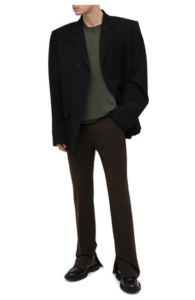 Мужская футболка BOTTEGA VENETA хаки цвета по цене 75850 руб., арт. 647517/VKWC0 | Фото 2 Мужская футболка BOTTEGA VENETA хаки цвета, арт. 647517/VKWC0 | Фото 2