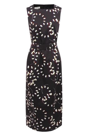 Женское платье из хлопка DRIES VAN NOTEN черного цвета по цене 111000 руб., арт. 211-31079-2093 | Фото 1 Женское платье из хлопка DRIES VAN NOTEN черного цвета, арт. 211-31079-2093 | Фото 1