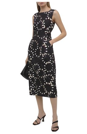Женское платье из хлопка DRIES VAN NOTEN черного цвета по цене 111000 руб., арт. 211-31079-2093 | Фото 2 Женское платье из хлопка DRIES VAN NOTEN черного цвета, арт. 211-31079-2093 | Фото 2