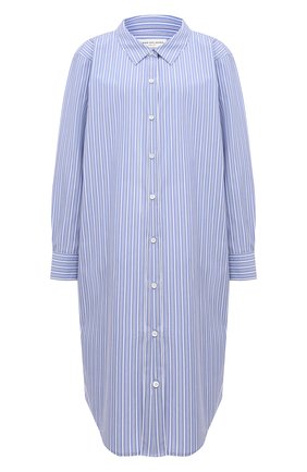 Женское хлопковое платье DRIES VAN NOTEN голубого цвета по цене 48400 руб., арт. 211-31057-2160 | Фото 1 Женское хлопковое платье DRIES VAN NOTEN голубого цвета, арт. 211-31057-2160 | Фото 1
