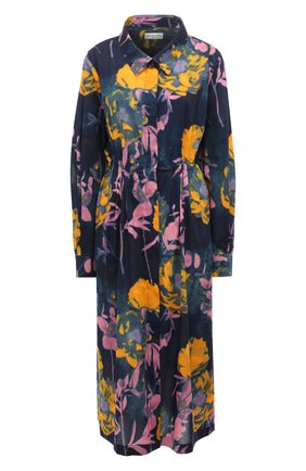 Женское хлопковое платье DRIES VAN NOTEN темно-синего цвета по цене 82950 руб., арт. 211-31031-2084 | Фото 1 Женское хлопковое платье DRIES VAN NOTEN темно-синего цвета, арт. 211-31031-2084 | Фото 1