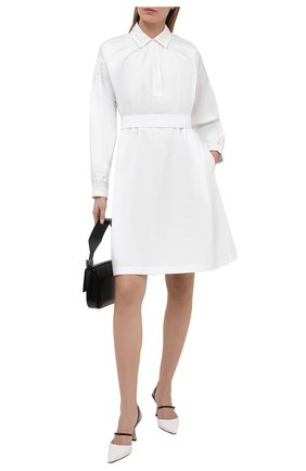 Женское хлопковое платье DRIES VAN NOTEN белого цвета по цене 99500 руб., арт. 211-31027-2296 | Фото 2 Женское хлопковое платье DRIES VAN NOTEN белого цвета, арт. 211-31027-2296 | Фото 2