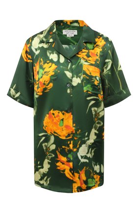 Женская блузка из смеси вискозы и шелка DRIES VAN NOTEN зеленого цвета по цене 59900 руб., арт. 211-30784-2089 | Фото 1 Женская блузка из смеси вискозы и шелка DRIES VAN NOTEN зеленого цвета, арт. 211-30784-2089 | Фото 1