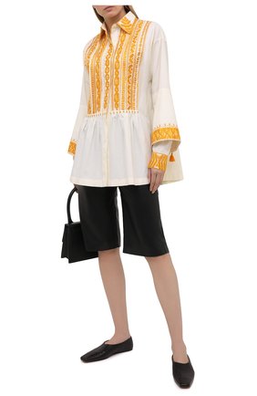 Женская блузка из хлопка DRIES VAN NOTEN кремвого цвета по цене 134000 руб., арт. 211-30750-2293 | Фото 2 Женская блузка из хлопка DRIES VAN NOTEN кремвого цвета, арт. 211-30750-2293 | Фото 2