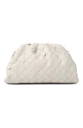 Женский клатч pouch mini BOTTEGA VENETA белого цвета по цене 139000 руб., арт. 585852/VCPP1 | Фото 1 Женский клатч pouch mini BOTTEGA VENETA белого цвета, арт. 585852/VCPP1 | Фото 1 (Ремень/цепочка: На ремешке; Женское Кросс-КТ: Клатч-клатчи; Материал: Натуральная кожа; Размер: mini)