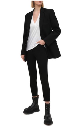 Женская хлопковая футболка DSQUARED2 белого цвета по цене 19800 руб., арт. S75GD0157/S23848 | Фото 2 Женская хлопковая футболка DSQUARED2 белого цвета, арт. S75GD0157/S23848 | Фото 2