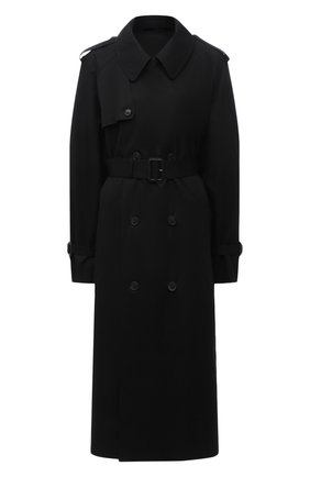 Женский хлопковый тренч WARDROBE.NYC черного цвета по цене 110500 руб., арт. W4009R04 | Фото 1 Женский хлопковый тренч WARDROBE.NYC черного цвета, арт. W4009R04 | Фото 1