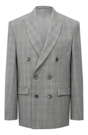 Женский шерстяной жакет WARDROBE.NYC серого цвета по цене 96100 руб., арт. W4007PWPC | Фото 1 Женский шерстяной жакет WARDROBE.NYC серого цвета, арт. W4007PWPC | Фото 1 (Материал внешний: Шерсть; Случай: Повседневный; Стили: Кэжуэл; Длина (для топов): Удлиненные; Рукава: Длинные; Женское Кросс-КТ: Жакет-одежда; Материал подклада: Купро; 1-2-бортные: Двубортные)