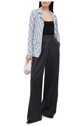 Женский кардиган из вискозы и шелка GIORGIO ARMANI голубого цвета по цене 199500 руб., арт. 3KAG07/AM29Z | Фото 2 Женский кардиган из вискозы и шелка GIORGIO ARMANI голубого цвета, арт. 3KAG07/AM29Z | Фото 2
