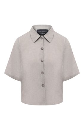 Женская льняная рубашка EMPORIO ARMANI бежевого цвета по цене 41600 руб., арт. 0NG4LT/02061 | Фото 1 Женская льняная рубашка EMPORIO ARMANI бежевого цвета, арт. 0NG4LT/02061 | Фото 1