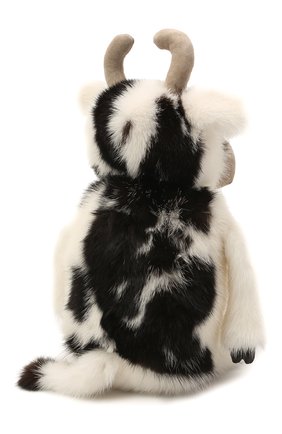Детского игрушка корова милка CAROLON черно-белого цвета, арт. Ц-0465/110121 | Фото 2 (Материал: Натуральный мех)