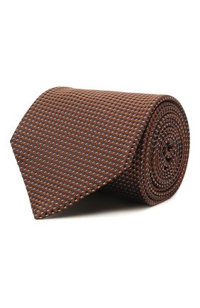 Мужской шелковый галстук BRIONI коричневого цвета по цене 23250 руб., арт. 062H00/P0476 | Фото 1 Мужской шелковый галстук BRIONI коричневого цвета, арт. 062H00/P0476 | Фото 1 (Принт: С принтом; Материал: Текстиль, Шелк; Региональные ограничения белый список (Axapta Mercury): RU)