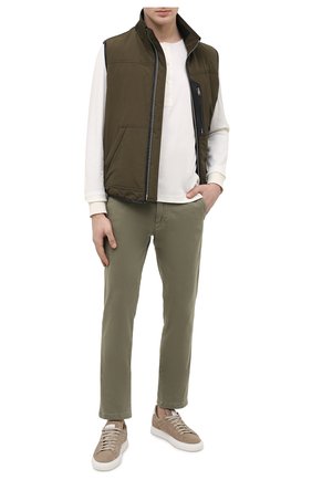 Мужские хлопковые брюки 7 FOR ALL MANKIND хаки цвета по цене 26250 руб., арт. JSU9T490LA | Фото 2 Мужские хлопковые брюки 7 FOR ALL MANKIND хаки цвета, арт. JSU9T490LA | Фото 2