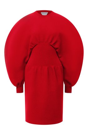 Женское платье BOTTEGA VENETA красного цвета по цене 172500 руб., арт. 650768/V0CX0 | Фото 1 Женское платье BOTTEGA VENETA красного цвета, арт. 650768/V0CX0 | Фото 1 (Стили: Кэжуэл; Рукава: Длинные; Материал внешний: Шерсть; Случай: Повседневный; Кросс-КТ: Трикотаж; Женское Кросс-КТ: Платье-одежда; Длина Ж (юбки, платья, шорты): Мини)