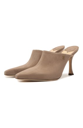 Женские замшевые мюли rya JIMMY CHOO бежевого цвета по цене 54500 руб., арт. RYA 90/SUE | Фото 1 Женские замшевые мюли rya JIMMY CHOO бежевого цвета, арт. RYA 90/SUE | Фото 1