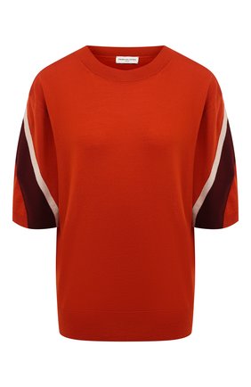 Женская шерстяная футболка DRIES VAN NOTEN оранжевого цвета по цене 48400 руб., арт. 211-31292-2701 | Фото 1 Женская шерстяная футболка DRIES VAN NOTEN оранжевого цвета, арт. 211-31292-2701 | Фото 1
