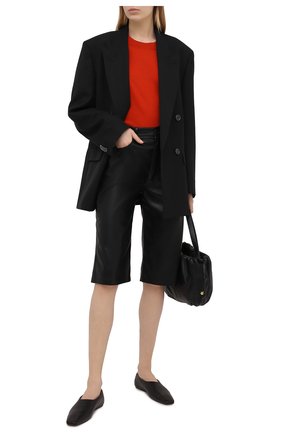 Женская шерстяная футболка DRIES VAN NOTEN оранжевого цвета по цене 48400 руб., арт. 211-31292-2701 | Фото 2 Женская шерстяная футболка DRIES VAN NOTEN оранжевого цвета, арт. 211-31292-2701 | Фото 2