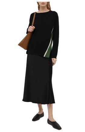 Женский шерстяной пуловер DRIES VAN NOTEN черного цвета по цене 53300 руб., арт. 211-31290-2701 | Фото 2 Женский шерстяной пуловер DRIES VAN NOTEN черного цвета, арт. 211-31290-2701 | Фото 2