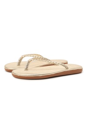 Женские кожаные шлепанцы plage ANCIENT GREEK SANDALS золотого цвета по цене 10950 руб., арт. PLAGE/PLATINUM | Фото 1 Женские кожаные шлепанцы plage ANCIENT GREEK SANDALS золотого цвета, арт. PLAGE/PLATINUM | Фото 1