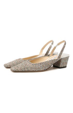 Женские текстильные туфли gini 45 JIMMY CHOO серебряного цвета по цене 45400 руб., арт. GINI 45/J0Y | Фото 1 Женские текстильные туфли gini 45 JIMMY CHOO серебряного цвета, арт. GINI 45/J0Y | Фото 1