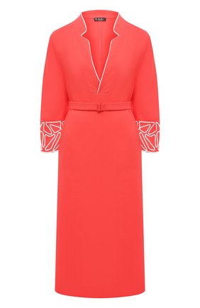 Женское льняное платье LORO PIANA красного цвета по цене 284000 руб., арт. FAL6299 | Фото 1 Женское льняное платье LORO PIANA красного цвета, арт. FAL6299 | Фото 1