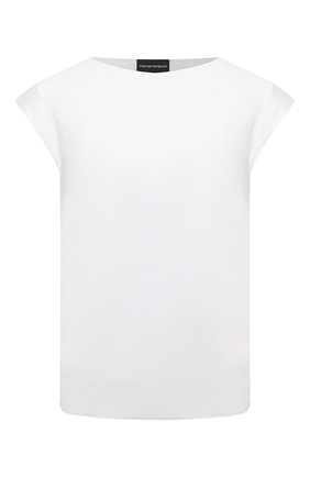 Женская футболка из вискозы EMPORIO ARMANI белого цвета по цене 20800 руб., арт. 3K2M8H/2J85Z | Фото 1 Женская футболка из вискозы EMPORIO ARMANI белого цвета, арт. 3K2M8H/2J85Z | Фото 1