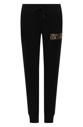 Женские хлопковые джоггеры VERSACE JEANS COUTURE черного цвета по цене 16150 руб., арт. A1HWA1TA-WDP310 L0G0 F0IL/30318 | Фото 1 Женские хлопковые джоггеры VERSACE JEANS COUTURE черного цвета, арт. A1HWA1TA-WDP310 L0G0 F0IL/30318 | Фото 1