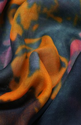 Женский шарф DRIES VAN NOTEN разноцветного цвета, арт. 211-31310-004 | Фото 2 (Материал: Текстиль, Шелк)